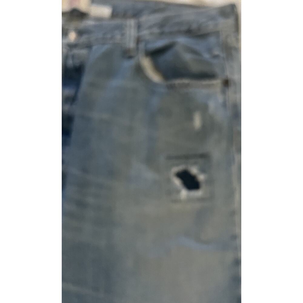 Vtg Y2K Levis 501 Jeans Mens 40 X 32 Distressed Straight Leg Original Button Fly - Picture 2 of 15